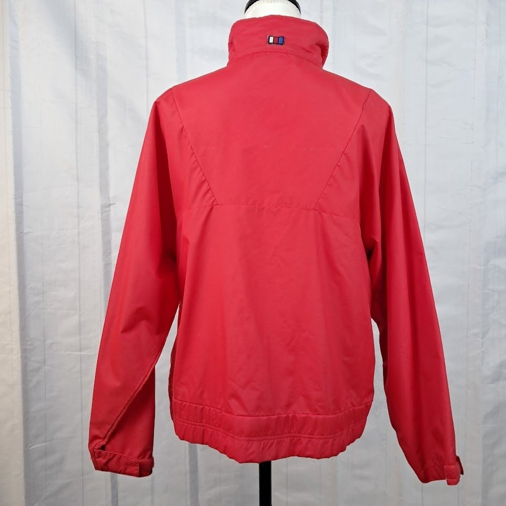 HELLY HANSEN M Vintage 90s Red Windbreaker Jacket Womens Snap Front Gorpcore - Picture 5 of 11